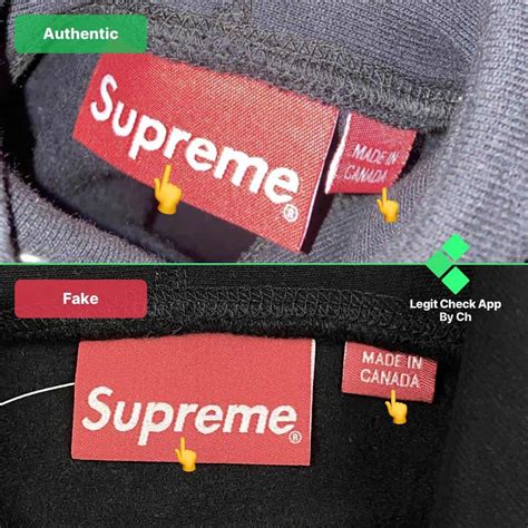 supreme bag real vs fake|authentic supreme vs fake logo.